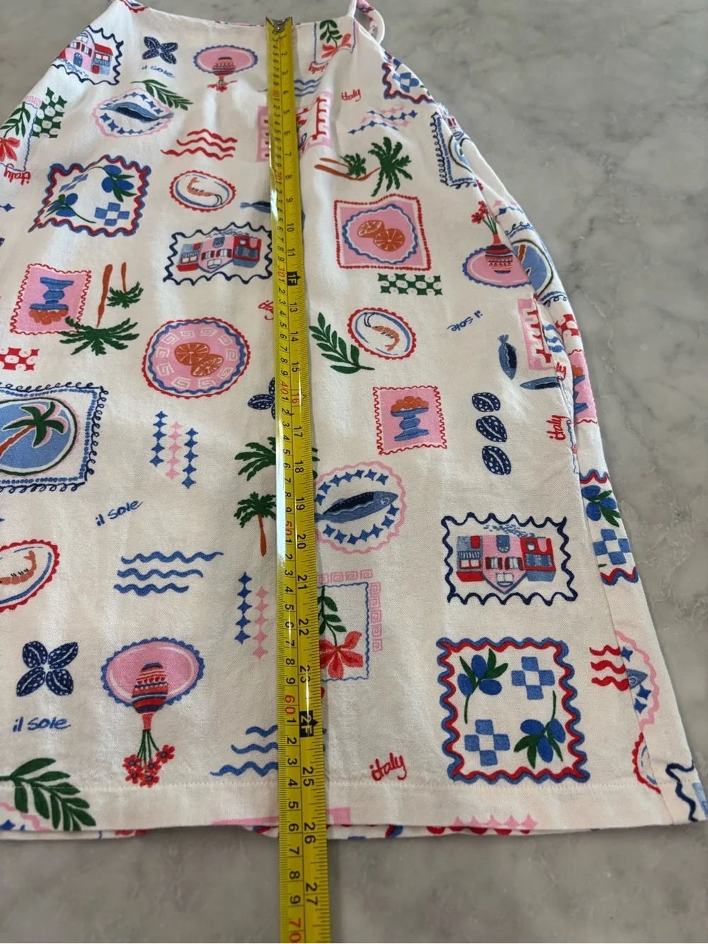 Monteau White Maxi Dress with Multicolor Tropical Print